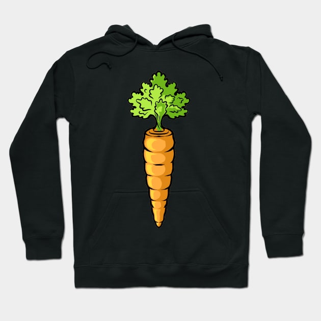 Carrot (Vegan Vegetarian) Hoodie by fromherotozero